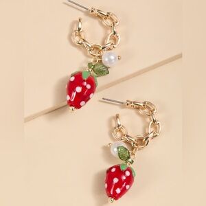FREE SHIPPING!! Francesca's Collections Strawberry Earrings